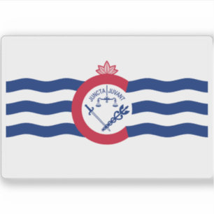 Adesivo Bandeira de Cincinnati, Ohio