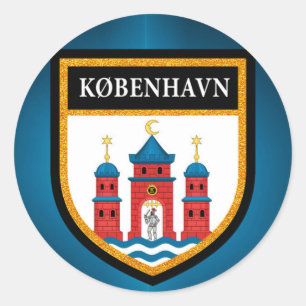 Adesivo Bandeira de Copenhaga