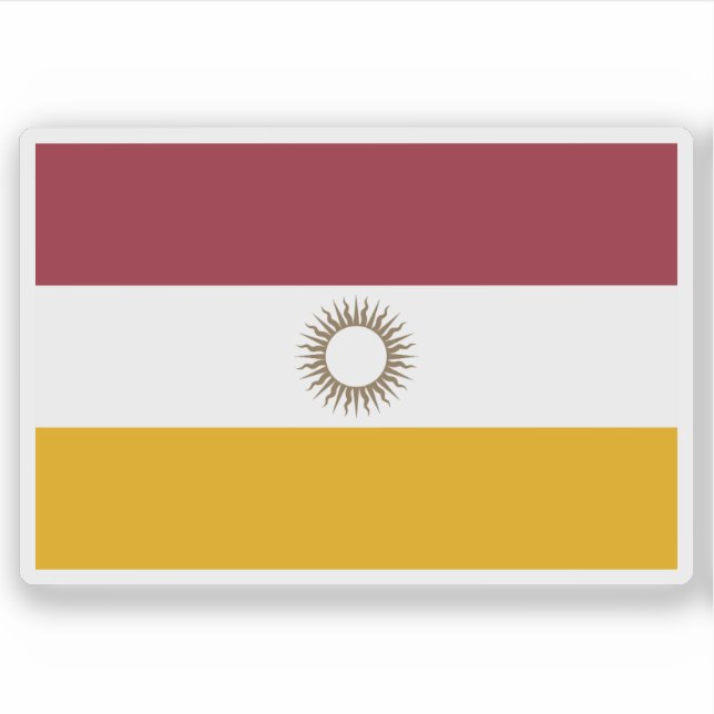 Adesivo Bandeira de Córdova, Argentina (Frente)