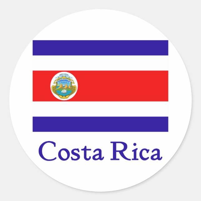 Adesivo Bandeira de Costa Rica (Frente)