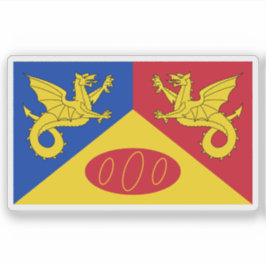 Adesivo Bandeira de Craig-y-dorth (Cwmcarvan), País de Gal