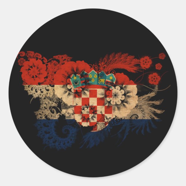 Adesivo Bandeira de Croatia (Frente)