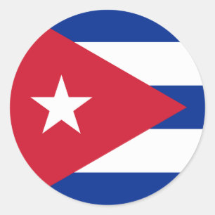 Adesivo Bandeira de Cuba