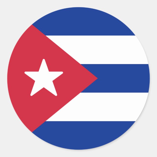 Adesivo Bandeira de Cuba (Frente)