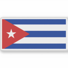 Adesivo Bandeira de Cuba