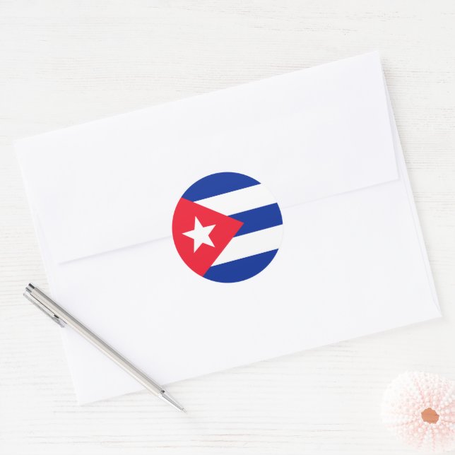 Adesivo Bandeira de Cuba (Envelope)