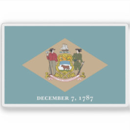 Adesivo Bandeira de Delaware