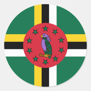 Adesivo Bandeira de Dominica