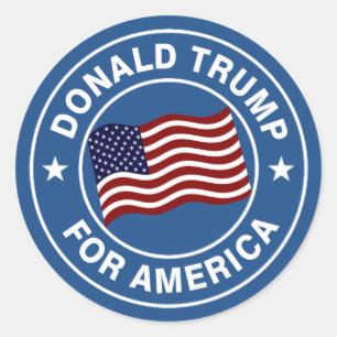 Adesivo Bandeira de Donald Trump E.U.