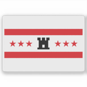 Adesivo Bandeira de Drenthe, Países Baixos