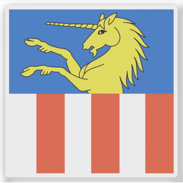 Adesivo Bandeira de Dübendorf (Duebendorf), Suiça (Frente)