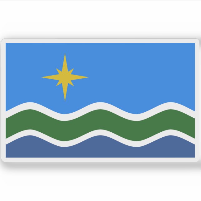 Adesivo Bandeira de Duluth, Minnesota (Frente)