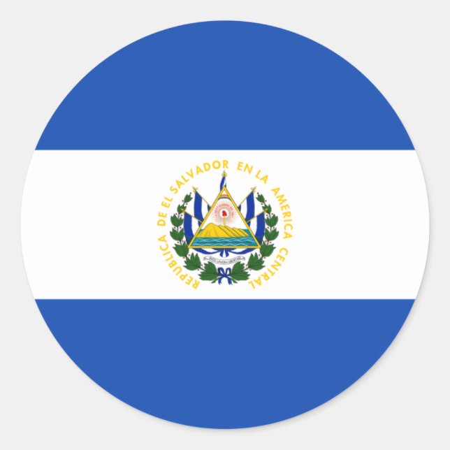Adesivo Bandeira de El Salvador - Bandera de El Salvador (Frente)