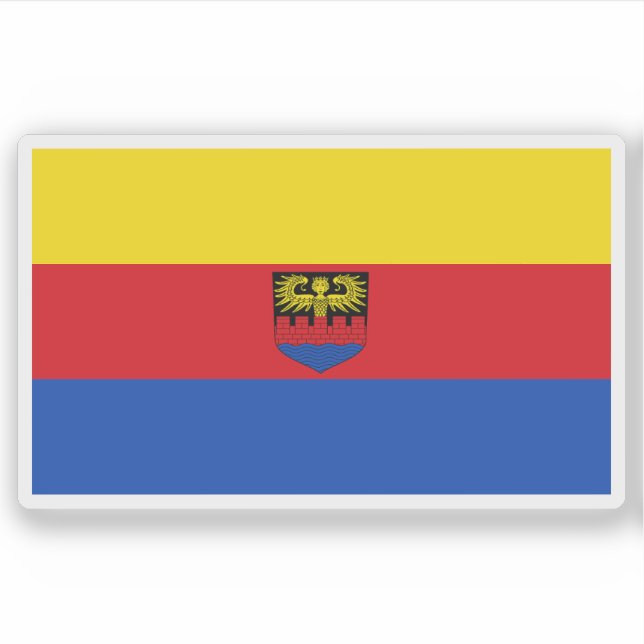 Adesivo Bandeira de Emden, Alemanha (Frente)