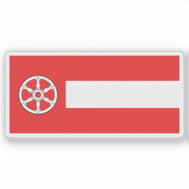 Adesivo Bandeira de Erfurt, Alemanha