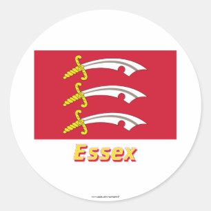 Adesivo Bandeira de Essex com nome
