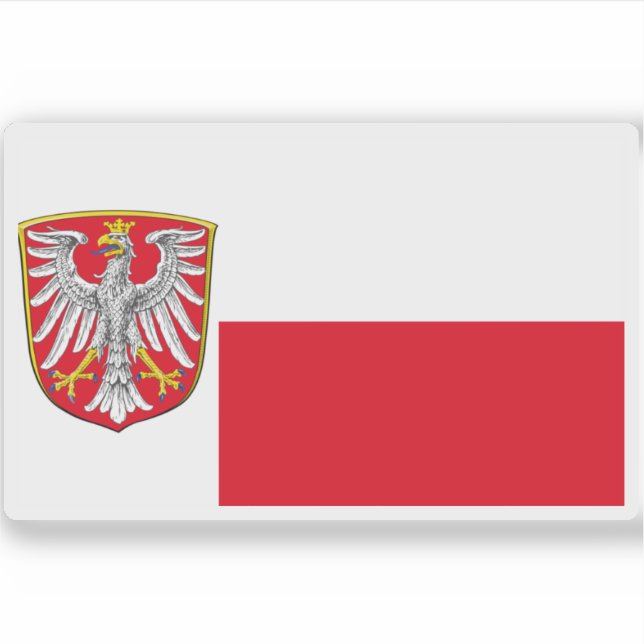 Adesivo Bandeira de Frankfurt am Main (Frente)