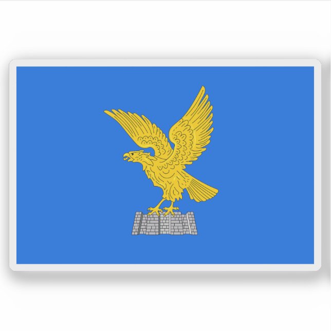 Adesivo Bandeira de Friuli-Venezia Giulia, Itália (Frente)