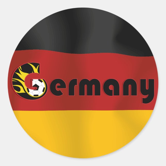 Adesivo Bandeira de futebol alemã (Frente)