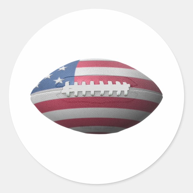 Adesivo Bandeira de futebol americano (Frente)