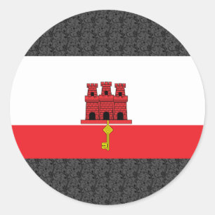 Adesivo Bandeira de Gibraltar