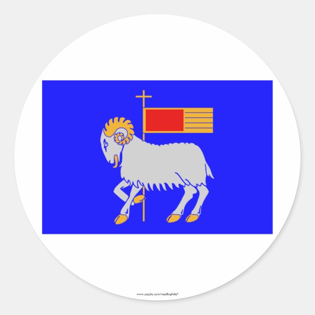 Adesivo Bandeira de Gotlands län (Frente)