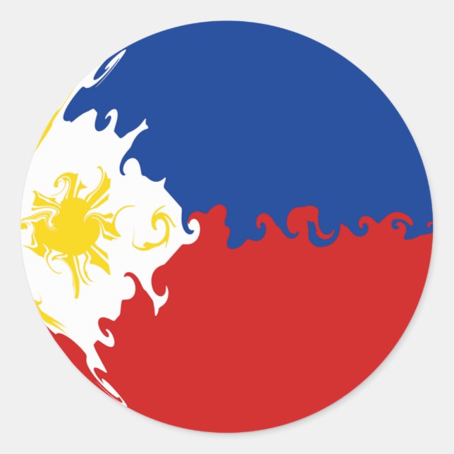 Adesivo Bandeira de Granada das Filipinas (Frente)