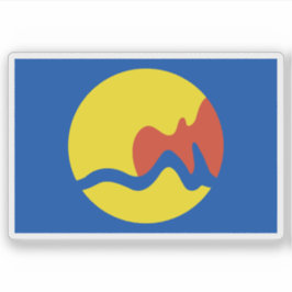 Adesivo Bandeira de Grand Rapids, Michigan, EUA