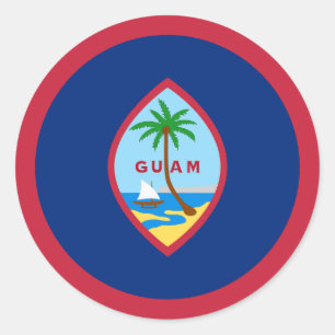 Adesivo Bandeira de Guam