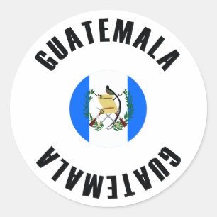 Adesivo Bandeira de Guatemala simples