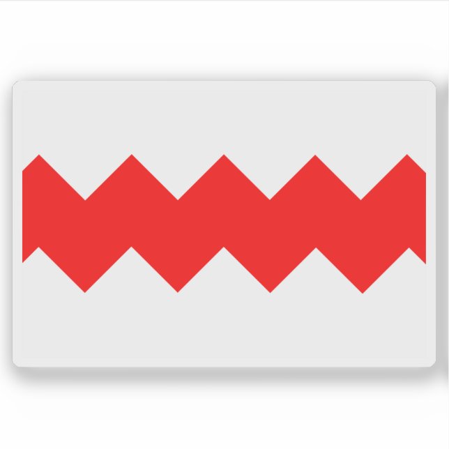 Adesivo Bandeira de Gudja, Malta (Frente)