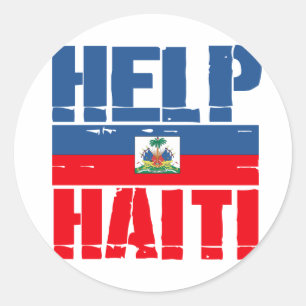ADESIVO BANDEIRA DE HAITI DA AJUDA