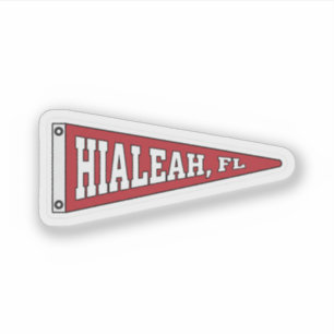 Adesivo Bandeira de Hialeah, Flórida