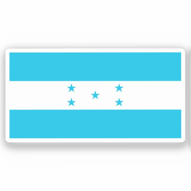 Adesivo Bandeira de Honduras cortada sob medida  (Frente)