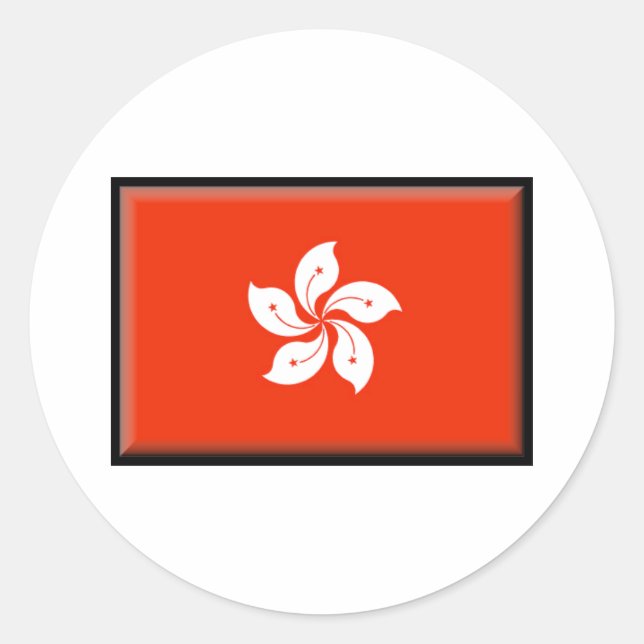 Adesivo Bandeira de Hong Kong (Frente)