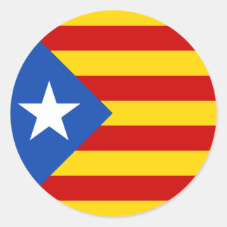 Adesivo Bandeira de Independência Catalã "L'Estelada Blava