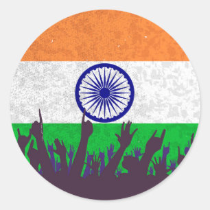 Adesivo Bandeira de India com audiência
