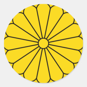 ADESIVO BANDEIRA DE JAPÃO - BRASÃO - SELO IMPERIAL