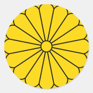 ADESIVO BANDEIRA DE JAPÃO - BRASÃO - SELO IMPERIAL