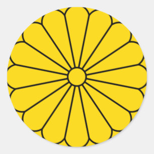 ADESIVO BANDEIRA DE JAPÃO - BRASÃO - SELO IMPERIAL