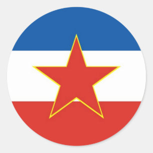 Adesivo bandeira de Jugoslávia
