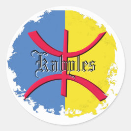 Adesivo Bandeira de Kabylia afligida em volta das