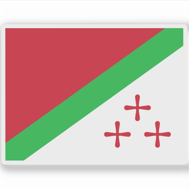 Adesivo Bandeira de Katanga, África (Frente)