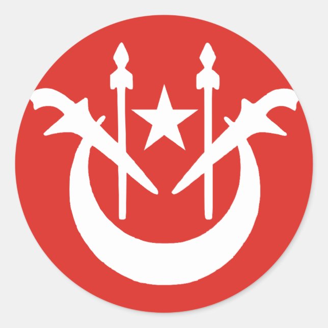 Adesivo Bandeira de Kelantan, Malaysia (Frente)