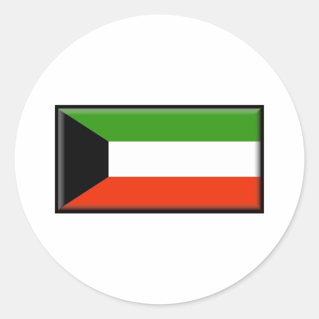 Adesivo Bandeira de Kuwait (Frente)