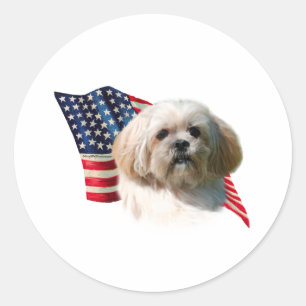 Adesivo Bandeira de Lhasa Apso