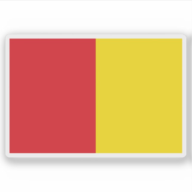 Adesivo Bandeira de Liège, Bélgica (Frente)