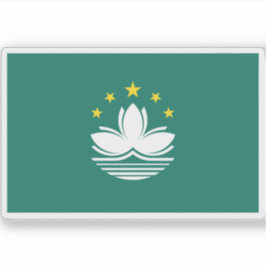 Adesivo Bandeira de Macau