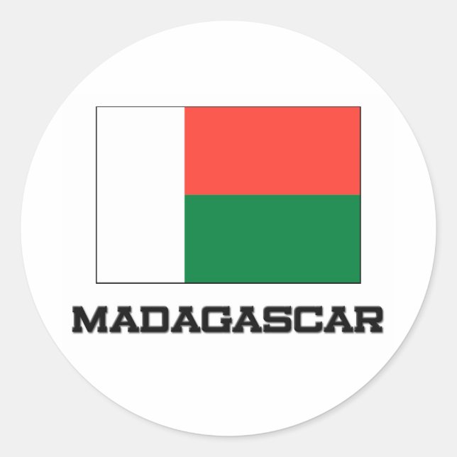 Adesivo Bandeira de Madagáscar (Frente)