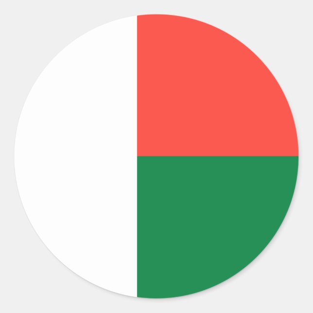 Adesivo Bandeira de Madagáscar (Frente)